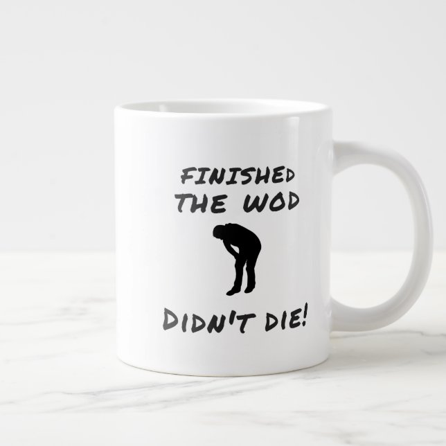 Avslutat WOD - Crossfit-Inspired Novelty Muggar Jumbo Mugg (Höger)