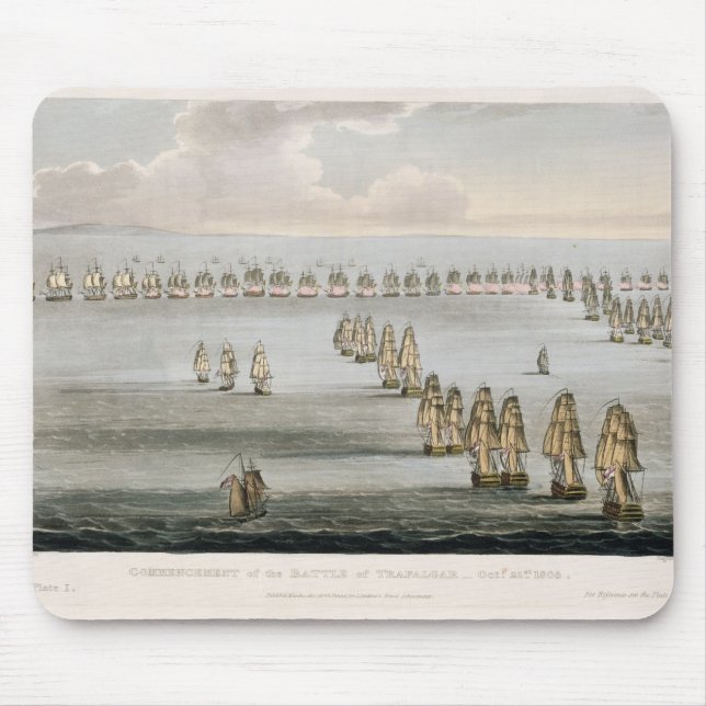 Avslutning av striden av Trafalgar, 21st Octo Musmatta (Framsidan)