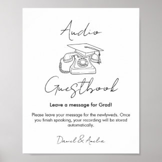Avslutningsljud Gästbokskylt, Avslutningsgästbok Poster