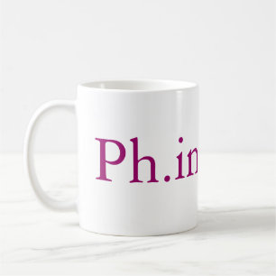 Avslutningsmugg för Ph.inishe.D PhD Kaffemugg