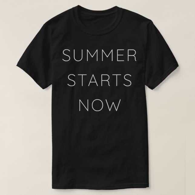 Avslutningspresent till lärare  Sommarstart T Shirt (Design framsida)