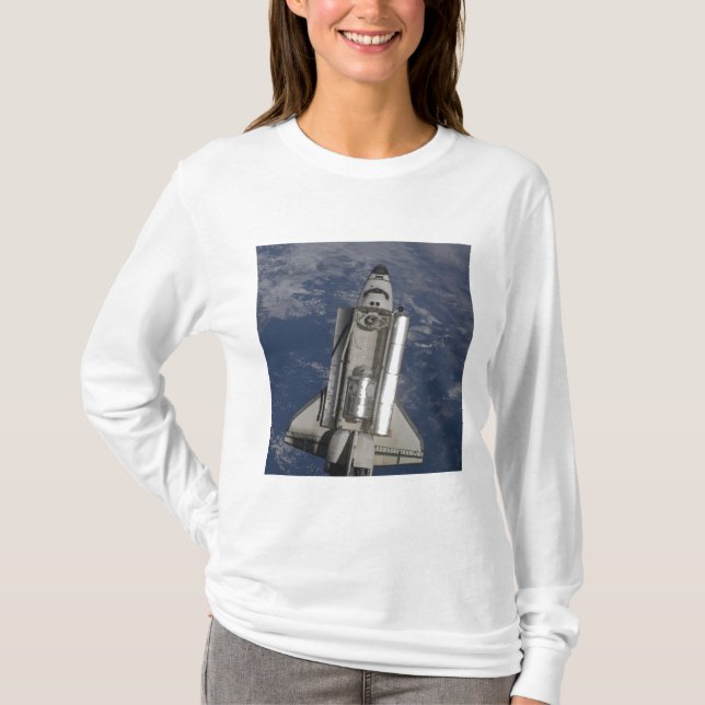 Avsökning av utrymmesskyttel tee shirt (Framsida)