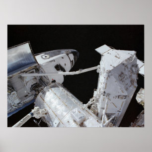 Avsökning för rymdfärder dockad med ISS Poster