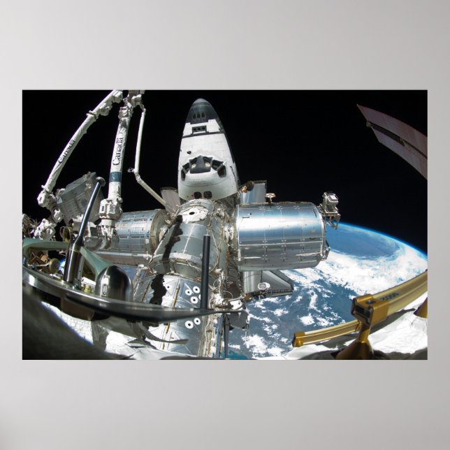 Avsökning och ISS-teknik för rymdfärder Poster (Framsidan)