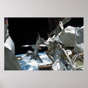 Avsökning och ISS-teknik för rymdfärder Poster