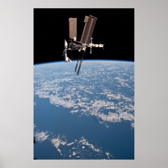 Avsökning och ISS-teknik för rymdfärder Poster (Framsidan)