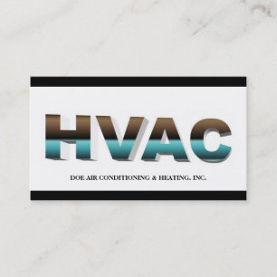 Avspeglad HVAC-tekniker B/W Visitkort