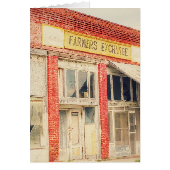 Avstående Farm Store Hälsningskort (Framsidan)