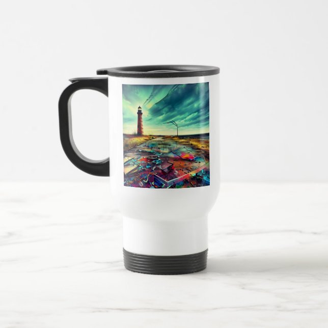 Avstående fyr-vrak resemugg (Vänster)