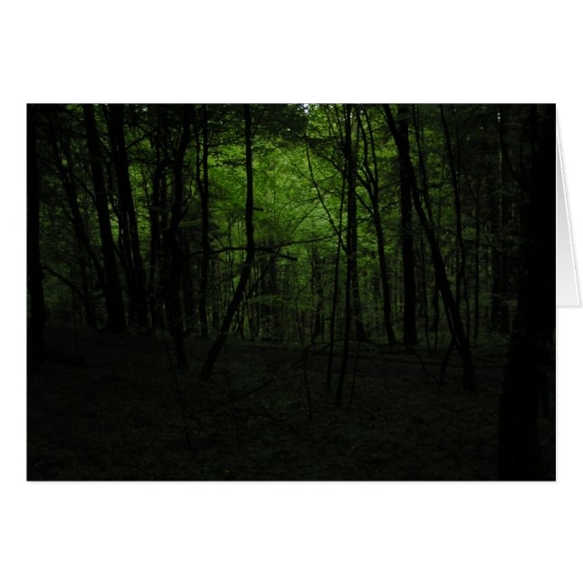 Avstående mörk hälsningskort (Framsidan Horizontal)