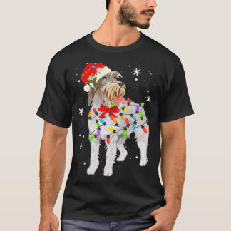 Avstämd stolpe Griffon Hund jul Julafton Mamma T Shirt