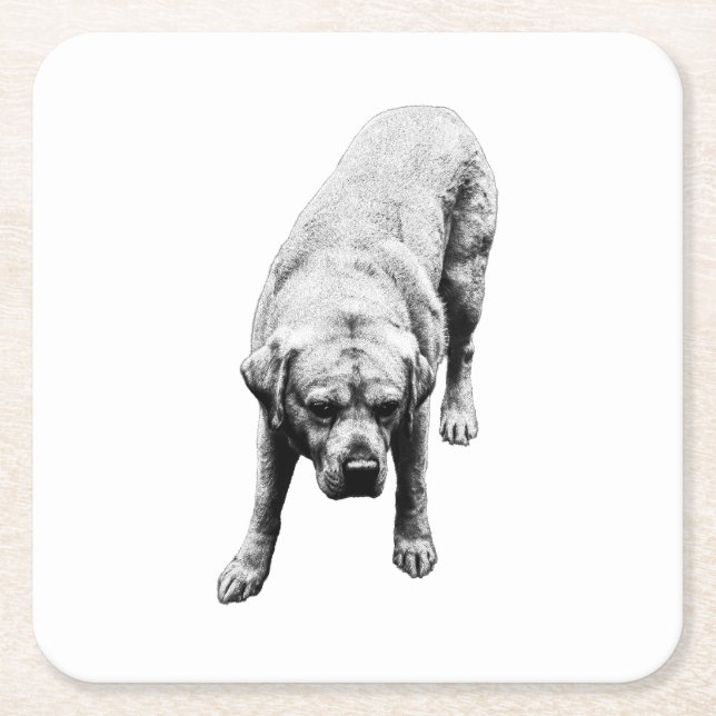 Avstämd styrka underlägg papper kvadrat (Framsidan)