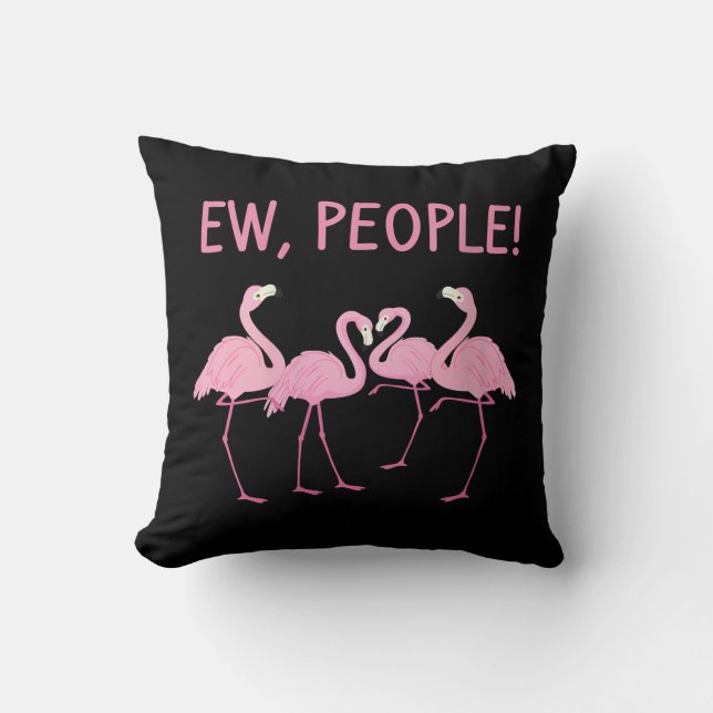 Avstånd av kvinnans nybörjare Flamingo Social Kudde (Framsida)