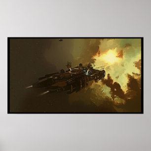 Avstånd från KVÄLL online fläkt art Poster