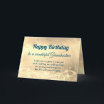 Avstånd Grattis på födelsedagen Grandmother Card Kort<br><div class="desc">Luxury Guld Avstånd Grattis på födelsedagen Grandmor personlig Greeting Card.</div>