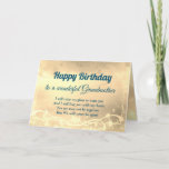 Avstånd Grattis på födelsedagen Grandmother Card Kort<br><div class="desc">Luxury Guld Avstånd Grattis på födelsedagen Grandmor personlig Greeting Card.</div>