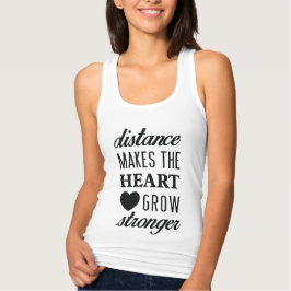 Avstånd Hjärtgrodd Tank Linne Med Racerback