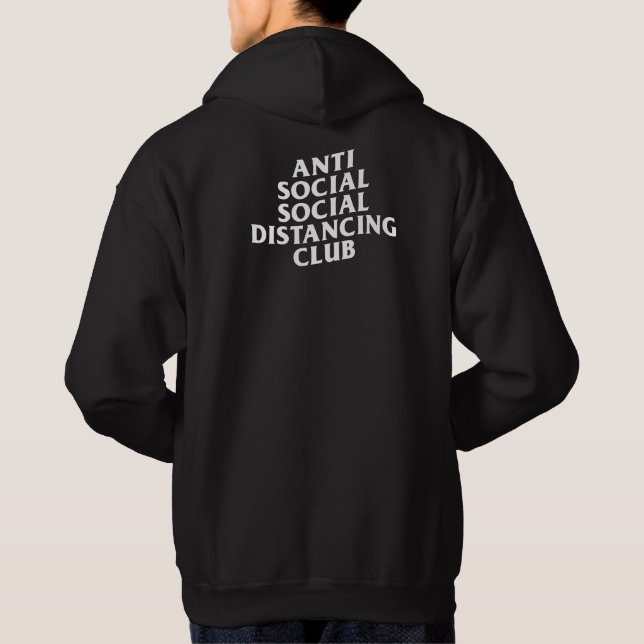 Avstånd Klubb mot Social Social Hoodie (Baksida)