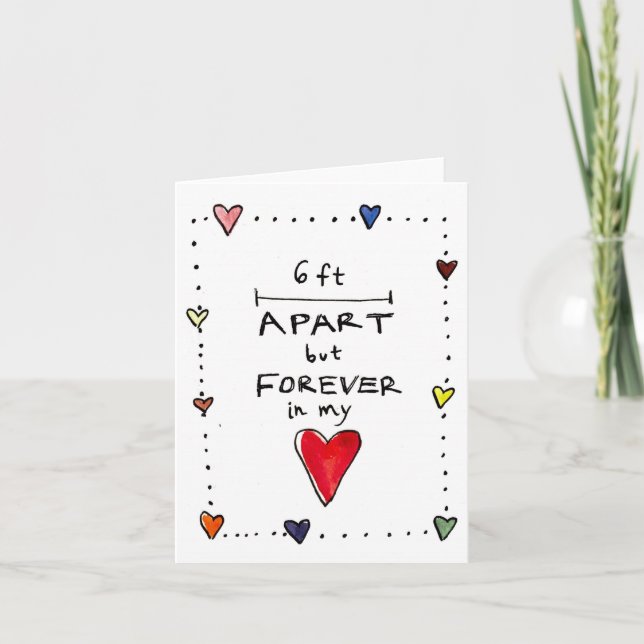 Avstånd kort för Social | Att tänka på ditt kort (Framsida)