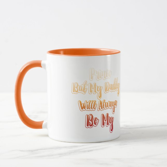 Avstånd Lång Distans Pappa Dotter Pappa Kaffe Mugg (Vänster)