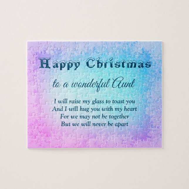 Avstånd Lycklig jul Moster Pussel (Horisontell)