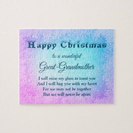 Avstånd Lycklig-julens Underbara mormor Pussel