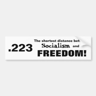 avstånd mellan socialism och frihet bildekal