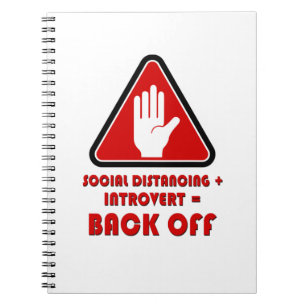 Avstånd och introduktion i social, Bakåt av Anteckningsbok