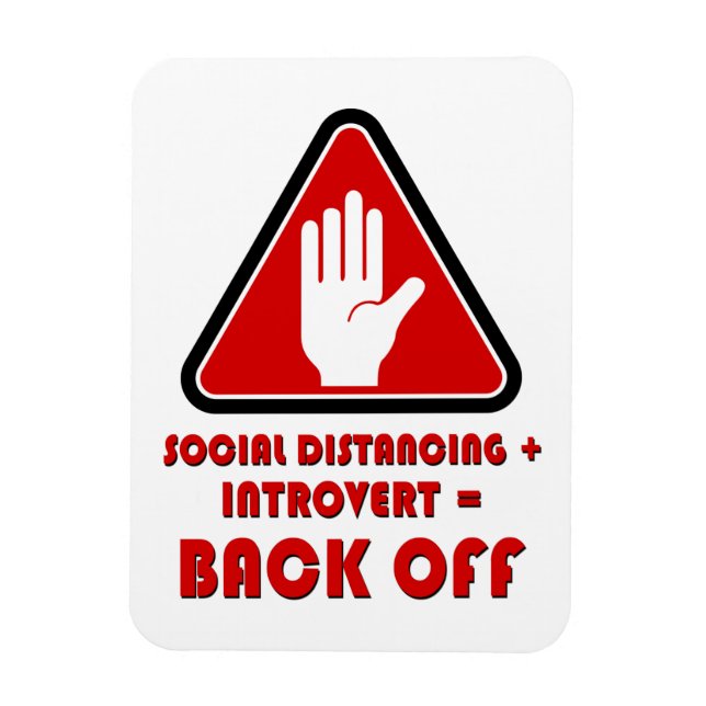 Avstånd och introduktion i social, Bakåt av Magnet (Vertikal)