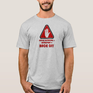 Avstånd och introduktion i social, Bakåt av T Shirt