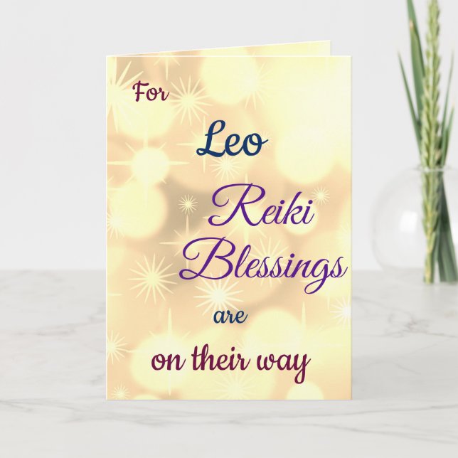 Avstånd Reiki hämta bra hälsning Kort (Framsida)