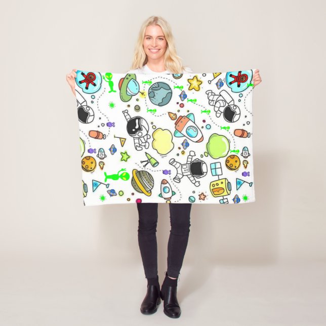 Avstånd - Stars Utomjordingar - blankt Fleecefilt (På plats)