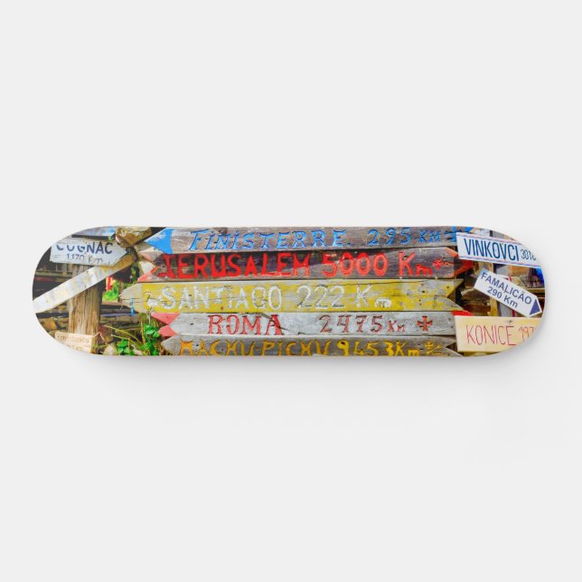 Avstånd tecken mini skateboard bräda 18,5 cm (Horz)