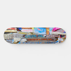 Avstånd tecken mini skateboard bräda 18,5 cm