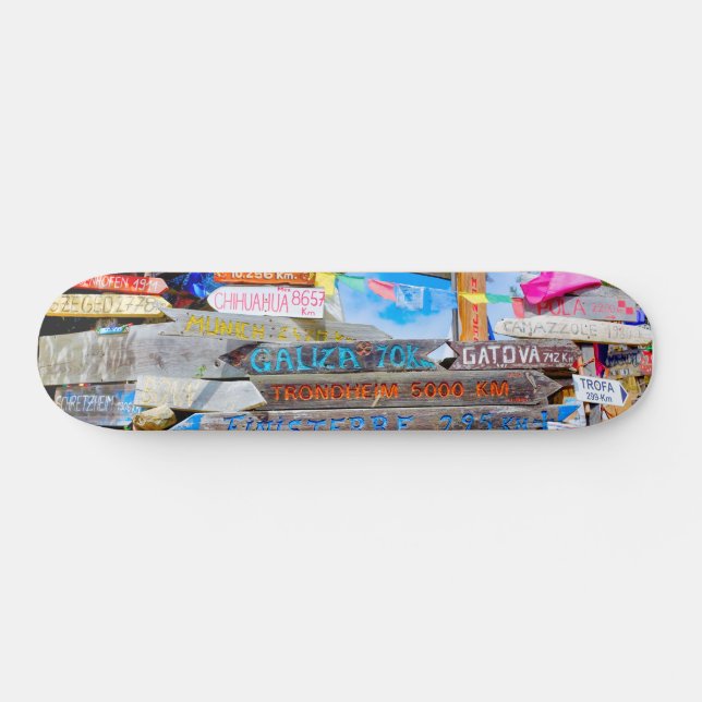 Avstånd tecken mini skateboard bräda 18,5 cm (Horz)