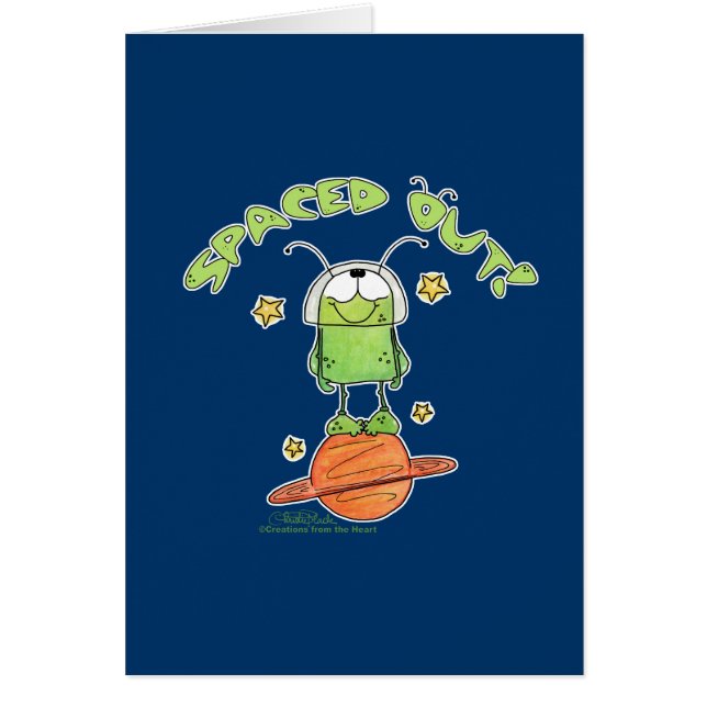 Avstånd ut Alien Hälsningskort (Framsidan)