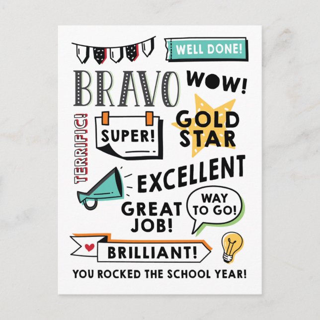 Avstånd vykort vid årets slut (Framsida)