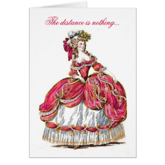 Avståndet är ingenting kortet hälsningskort