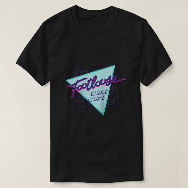 Avståndsavvikelse för fotfäst t shirt (Design framsida)