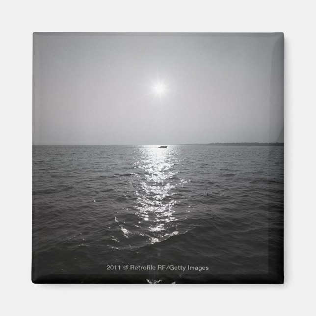 Avståndsbåt på havet magnet (Framsidan)