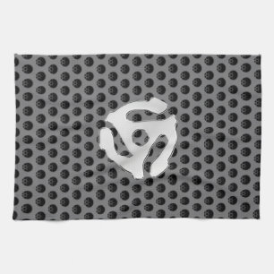 Avståndsmätaren ut DJ för Techno skrivar den Retro Kökshandduk