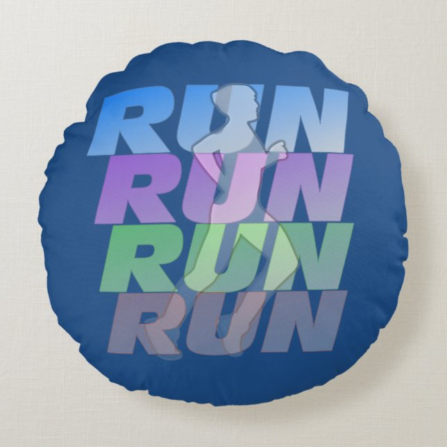 Avståndsspring kudder rund kudde (Framsidan)