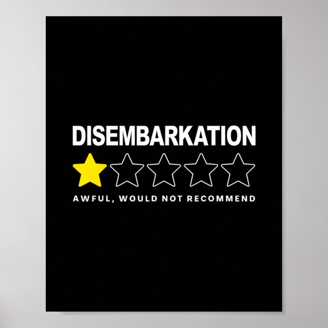 Avstigning Förfärlig Skulle Inte Recommendera Krys Poster (Framsidan)