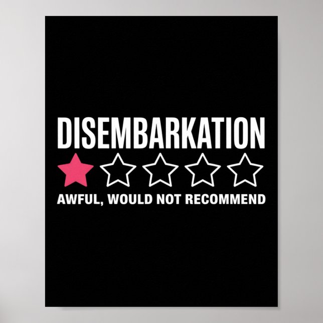 Avstigning Förfärlig Skulle Inte Recommendera Roli Poster (Framsidan)