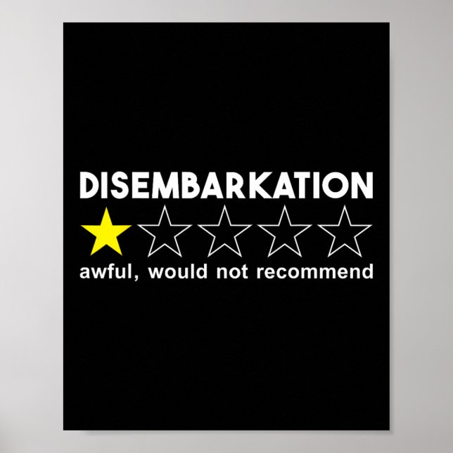 Avstigning Förfärlig Skulle Inte Recommendera Seme Poster (Framsidan)