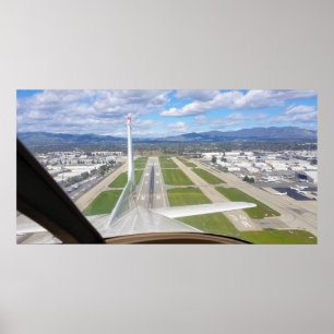 Avstigning från Van Nuys flygplats Poster