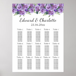 Avstörande matris av Blommigt Bröllop Poster