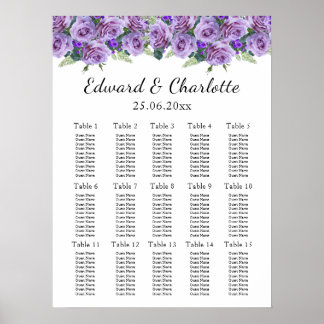 Avstörande matris av Blommigt Bröllop Poster