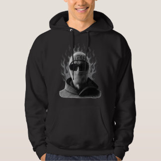 AVSTYLE Mörk Flame Mask Streetwear Design - Fet Hoodie