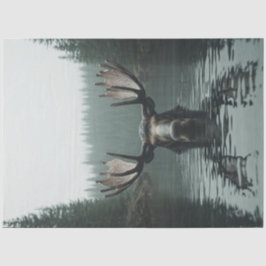 Avsvärja mosan i Vatten-reflektion Stora Antlers